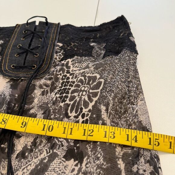 Vintage Newport News Lace Detail Skirt Sz 4 Goth, Whimsygoth, Y2K, FairyGrunge - Picture 11 of 13